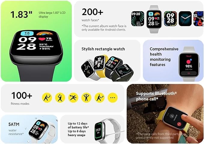 Išmanusis laikrodis REDMI WACH 3 ACTIVE