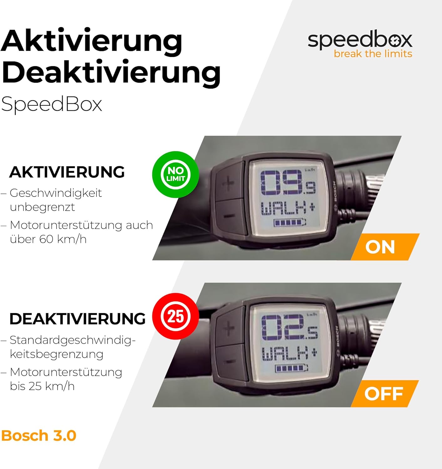 „SpeedBox 3.0“ el. dviračio derinimo lustas, suderinamas su „Bosch“ varikliais 2017–2025 m.