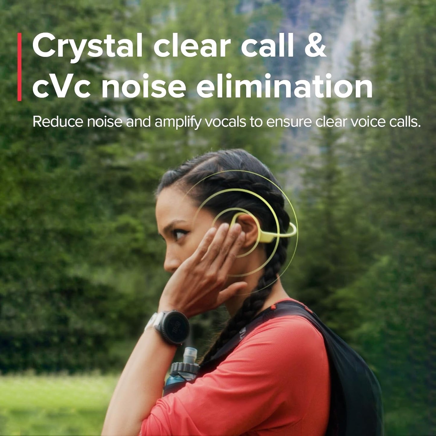 „SUUNTO Sonic“ atviros ausinės su kaulinio laidumo funkcija, belaidės „Bluetooth“ ausinės su sustiprintais bosais ir daugiataškiu ryšiu, 10 val. grojimo laikas su greitu įkrovimu, įmontuoti du mikrofonai, atsparios vandeniui ir lengvos