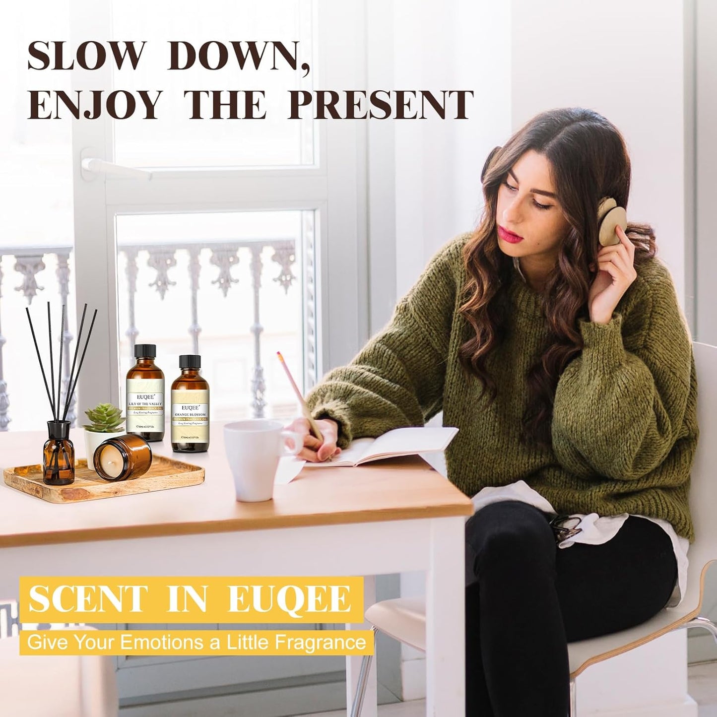 Apelsinų žiedų kvapo aliejai, 60 ml eterinių aliejų su stikliniu lašintuvu difuzoriams, muilo žvakių gamybai, aromaterapijai