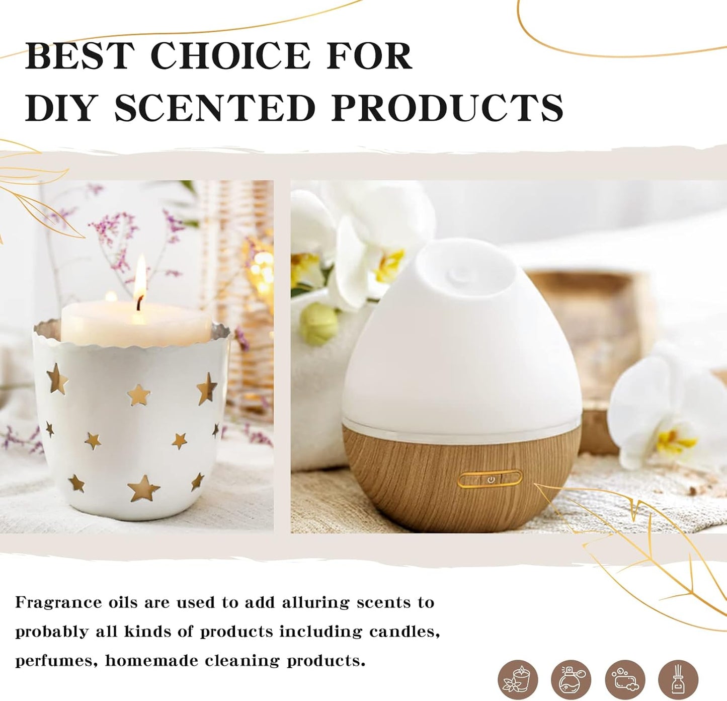 Alyvinis kvapo aliejus, 60 ml aukščiausios kokybės alyvinių eterinių aliejų kvapo aliejus su stikliniu lašintuvu difuzoriams, „pasidaryk pats“ muilui ir vonios bomboms (2,02 skysčio uncijos)