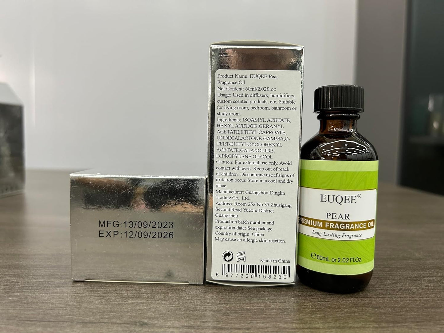 Kriaušių kvapo aliejus, aukščiausios kokybės kvapnusis eterinis aliejus, 2,02 fl. oz., skirtas muilo žvakėms gaminti, difuzoriams, aromaterapijai (60 ml)