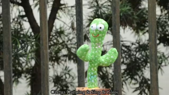 Emoin kalbantis šokantis kaktuso žaislas, imituojantis žaislas, dainuojantis kaktusas, imituojantis įrašymą, kartojantis, ką sakote, su LED angliškomis dainomis mažyliams, berniukams ir mergaitėms, interaktyvūs žaislai kūdikiams